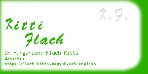 kitti flach business card